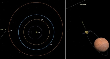 天问一号成功观测到星际天体阿特拉斯