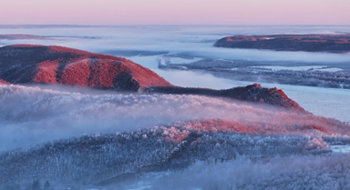 黑河百里雾凇如梦似幻