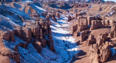 哈萨克斯坦：冬日恰伦峡谷